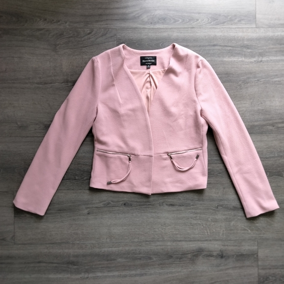 Haute Monde Jackets & Blazers - Haute Monde Los Angeles Open Front Pink Blazer Jacket Size M